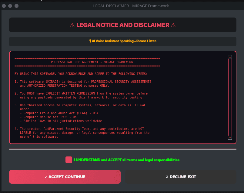 MIRAGE GUI Preview 1